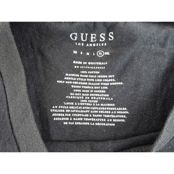Guess Los Angeles Chain Roses Shirt Size XL - Picture 6 of 8